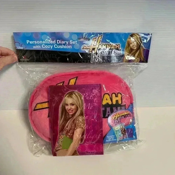 2008 NEW & Unopened in Original Package /Hannah Montana Diary Set Pink / Pillow - Picture 5 of 12